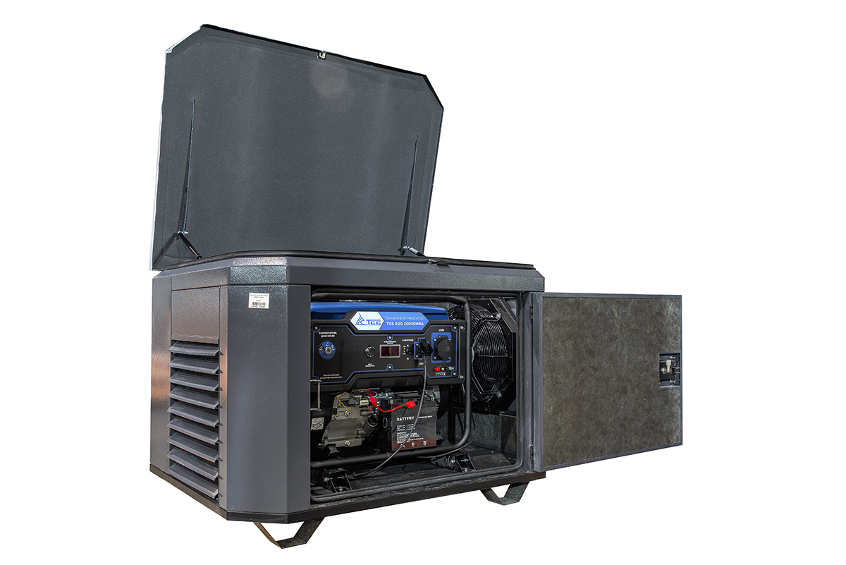 Бензогенератор TSS SGG 5000EHNA в кожухе 1200