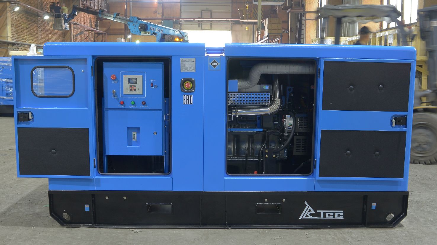 Дизельные электростанции ТСС на строительстве моста в Крым